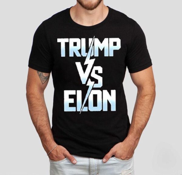 Trump Vs Elon Musk Typography Shirt