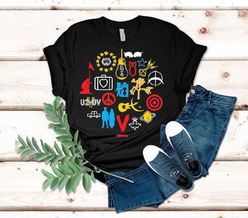 U2 Love And Peace Or Else Icons Logos Shirt 4 U Love And Peace Or Else Icons Logos Tshirt