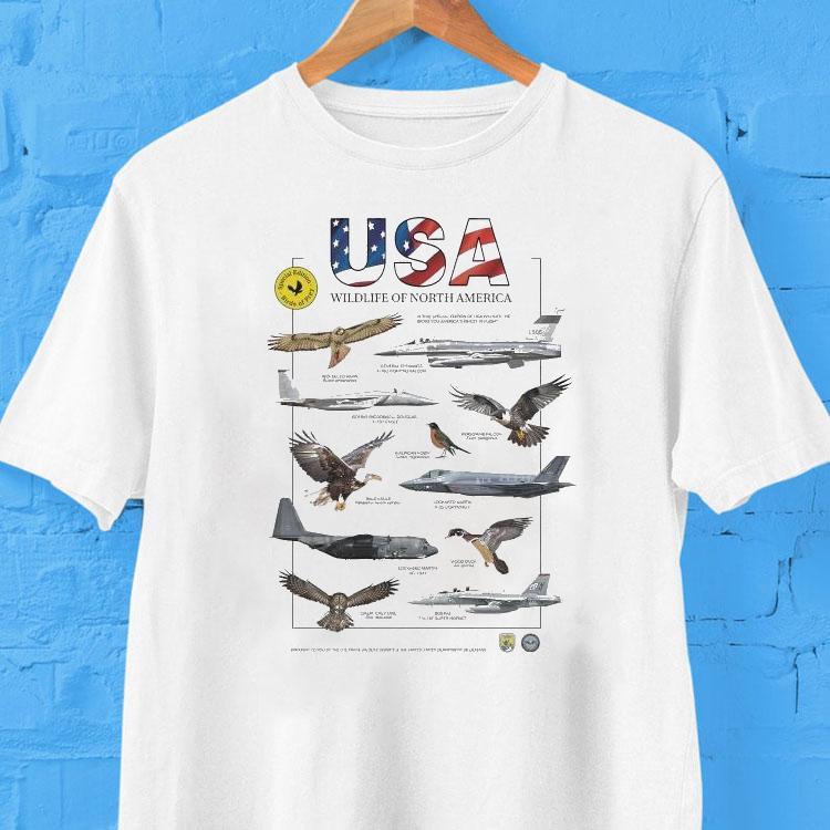 Usa Wildlife Of North America Birds Of Prey Shirt 2 Usa Wildlife Of North America Birds Of Prey Tshirt