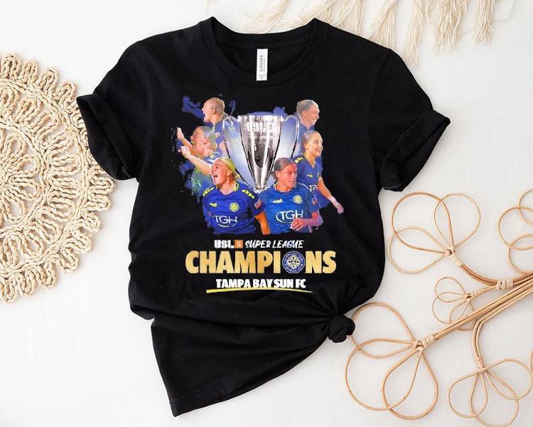 Usl Super League Champions 2025 Tampa Bay Sun Fc Shirt 4 Usl Super League Champions Tampa Bay Sun Fc Tshirt
