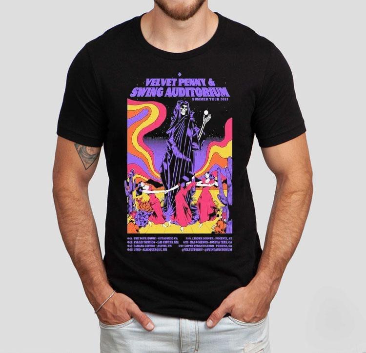 Velvet Penny Swing Auditorium Summer Tour 2025 Dates Shirt 4 Velvet Penny Swing Auditorium Summer Tour Dates Tshirt
