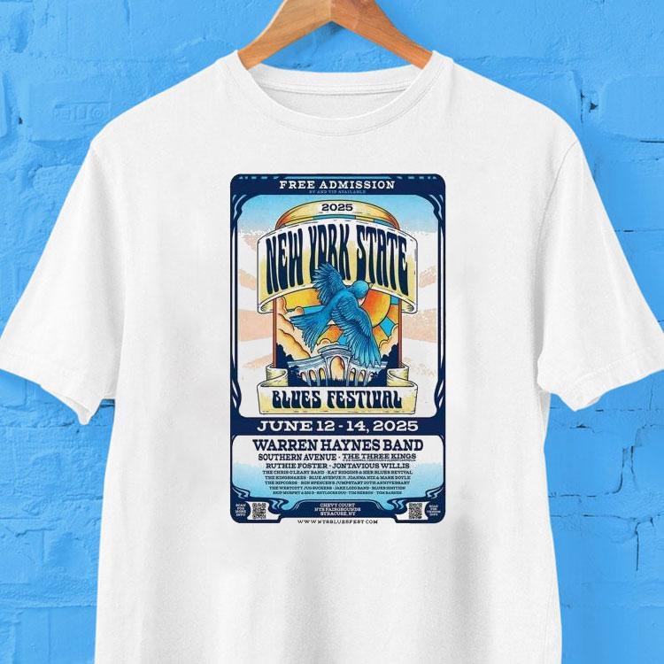 Warren Haynes Blues Festival Jun 12-14 2025 New York State Shirt 2 Warren Haynes Blues Festival Jun New York State Tshirt