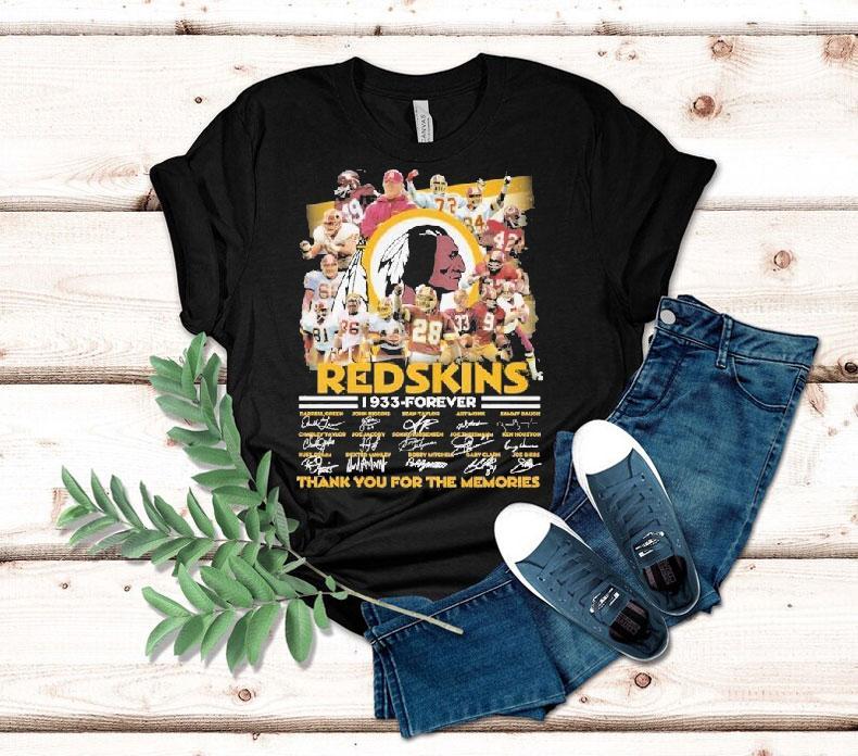 Washington Commanders Redskins 1933 Forever Thank You For The Memories Signatures Shirt 4 Washington Commanders Redskins Forever Thank You For The Memories Signatures Tshirt