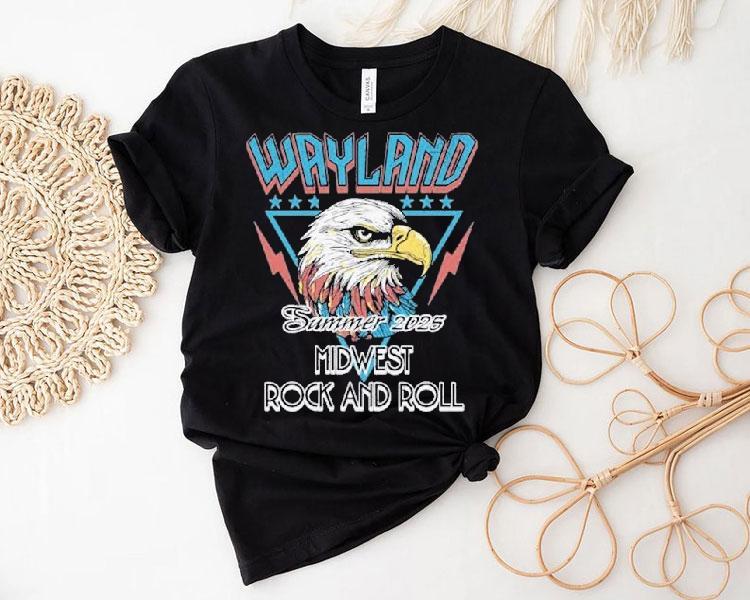 Wayland Summer 2025 Tour Midwest Rock And Roll Eagle Shirt 4 Wayland Summer Tour Midwest Rock And Roll Eagle Tshirt