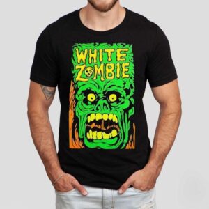 White Zombie Monster Yell Shirt