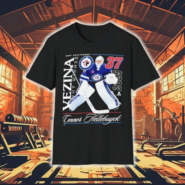 Winnipeg Jets Connor Hellebuyck 2025 Vezina Trophy Winner Shirt