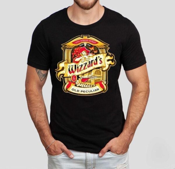 Wizzards Old Peculiar Magically Crafted Ale Logo Shirt