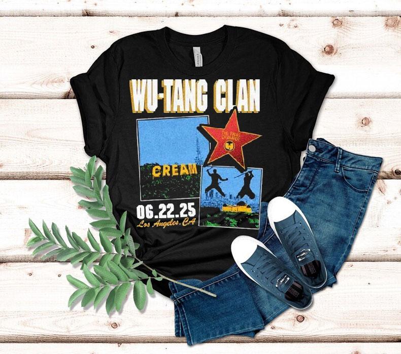 Wu-tang Clan Cream June 22 2025 Crypto Com Arena Los Angeles Ca Shirt 4 Wu Tang Clan Cream June Crypto Com Arena Los Angeles Ca Tshirt