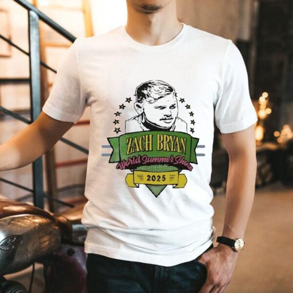 Zach Bryan World Summer Show 2025 Head Faces Shirt