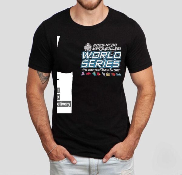 2025 Ncaa Men’s College World Series The Greatest Show On Dirt 8 Teams Logo Shirt