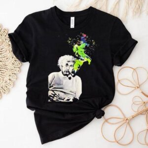 Albert Einstein Smoking Colors Tshirt