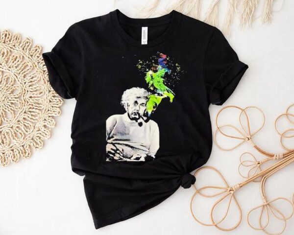 Albert Einstein Smoking Colors Shirt