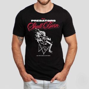 All Predators Shall Burn Afraid Of The Dark Co Skeleton Tshirt
