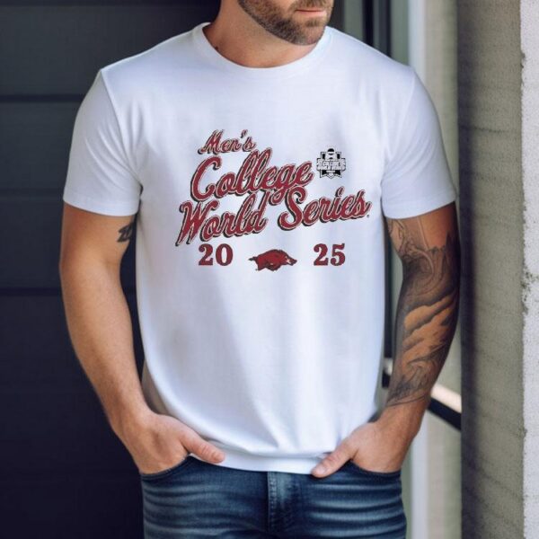 Arkansas Razorbacks 2025 Ncaa Baseball Men’s College World Series Shirt