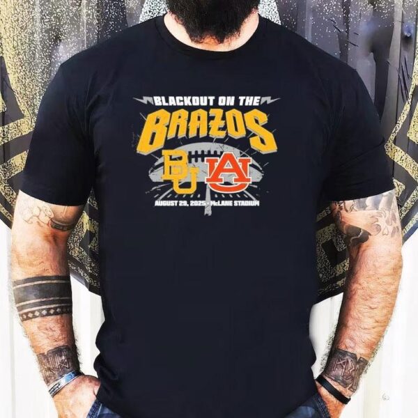 Baylor Bears Vs Auburn Tigers Blackout On The Brazos 2025 Shirt