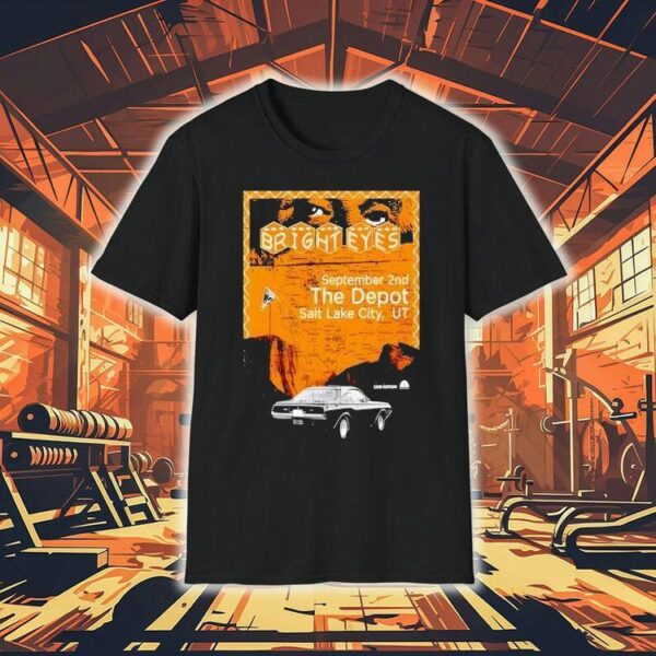 Bright Eyes The Depot In Salt Lake City Ut Sept 2 2025 Shirt