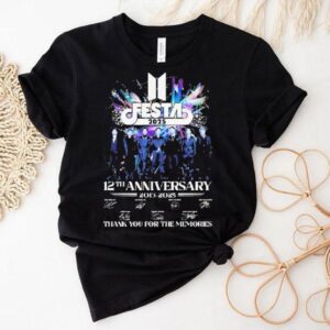Bts Festa 2025 12th Anniversary 2013-2025 Signature Thank You For The Memories Signatures Shirt