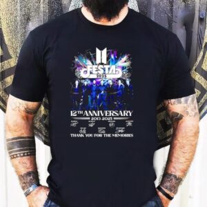 Bts Festa 2025 12th Anniversary 2013-2025 Signature Thank You For The Memories Shirt