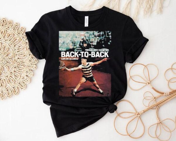 Carlos Alcaraz Back To Back French Open Champion 2025 Shirt
