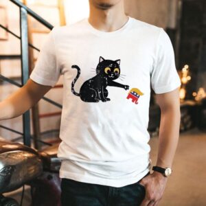Cat Tipping Elephant Protest Trump Shirt