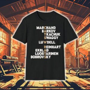 Cats N Rats Marchand Barkov Tkachuk Swaggy Lundell Reinhart Ekblad Luostarinen Bobrovsky Florida Panthers Tshirt