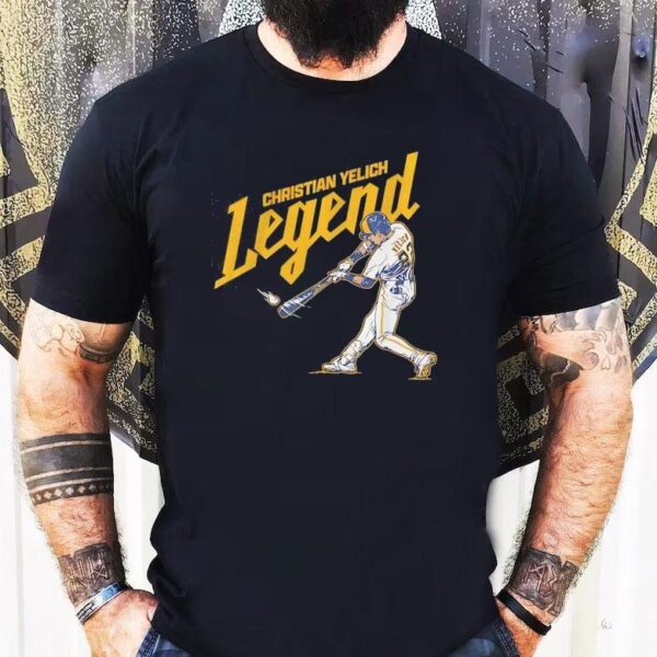 Christian Yelich Legend Milwaukee Brewers Baseball Shirt