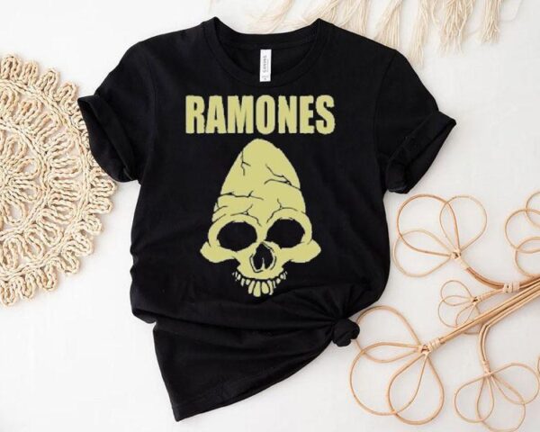 Cm Punk Wearing Ramones Skull Shirt