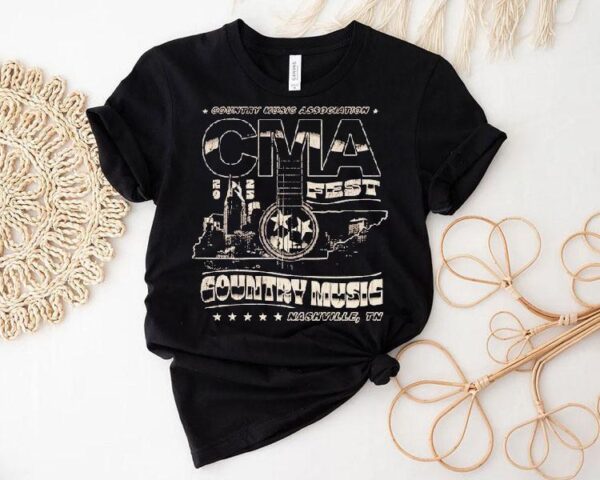 Cma Fest Country Music Association Outline Nashville Tn 2025 Shirt