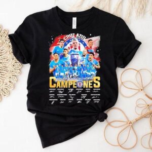 Cruz Azul Fc 2025 Concacaf Champions Cup Campeones Signatures Shirt