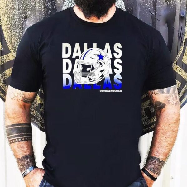 Dallas Cowboys Repeat Helmet Combine Training 2025 Shirt