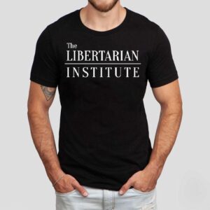 Dave Smith Wearing The Libertarian Institute Shirt