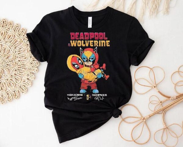 Deadpool And Wolverine Ryan Reynolds X Hugh Jackman Signature Shirt