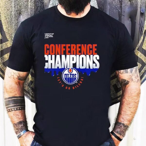 Edmonton Oilers 2025 Stanley Cup Final Western Conference Champions Let’s Go Oilers Shirt