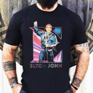 Elton John Singing Farewell Yellow Brick Road Eu Uk 2023 Tour Shirt