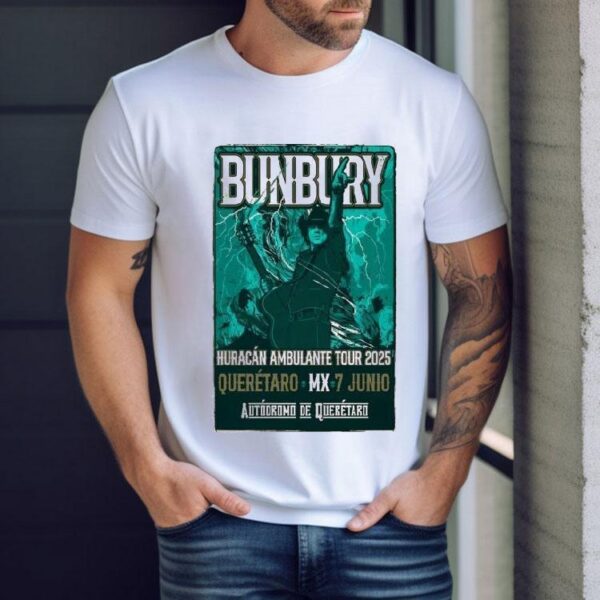 Enrique Bunbury Huracan Ambulante Queretaro Mx 7 Junio Tour 2025 Shirt