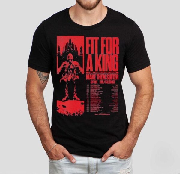 Fit For A King The Lonely God Tour 2025 Make Them Suffer Spite 156 Silence Dates Shirt