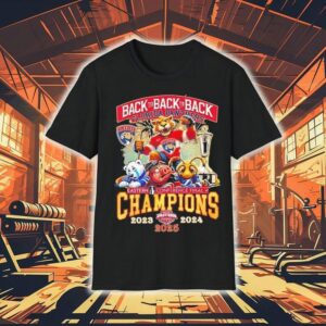 Florida Panthers Back To Back To Back Eastern Conference Finals Champions 2025 Shirt