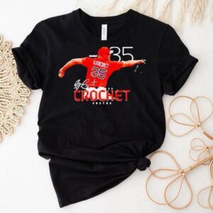 Garrett Crochet Boston Red Sox Signature Tshirt
