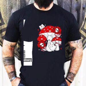 Ghost Cat And Mushrooms Shirt