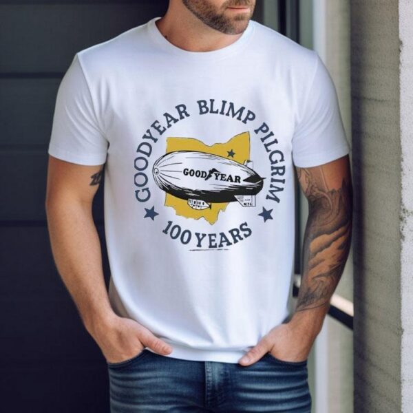 Goodyear Blimp Pilgrim 100 Years Shirt