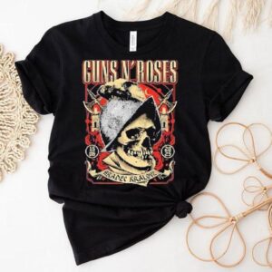 Guns N Roses Tour At Hradec Krlov In Czech Republic On June 15 2025 Skull Axe Shirt