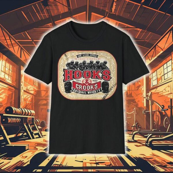 Hooks And Crooks Side Action Traditional 100% Proof Shirt