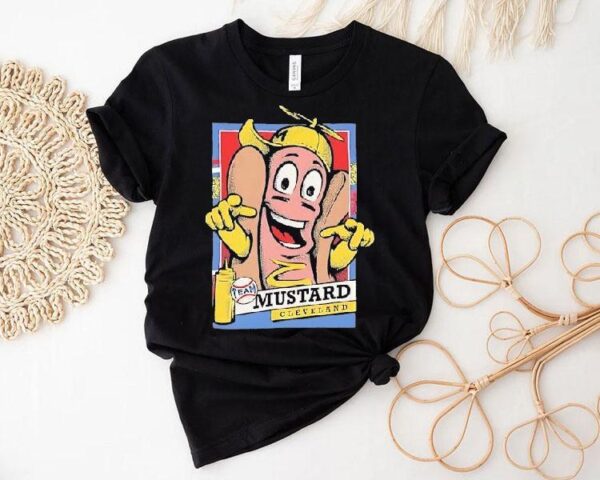 Hot Dog Mustard Cleveland Team Shirt