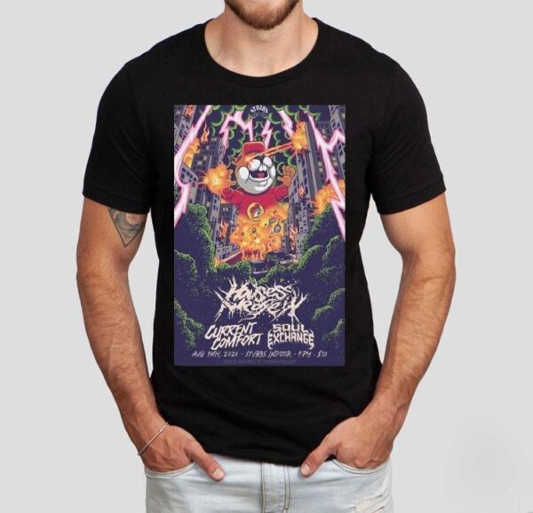 Houses We Die In Current Comfort Soul Exchange August 14, 2025 Austin, Tx. Stubb’s Indoors Shirt