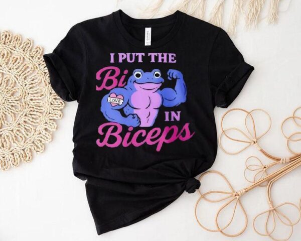 I Put The Bi In Biceps Frog Love Shirt