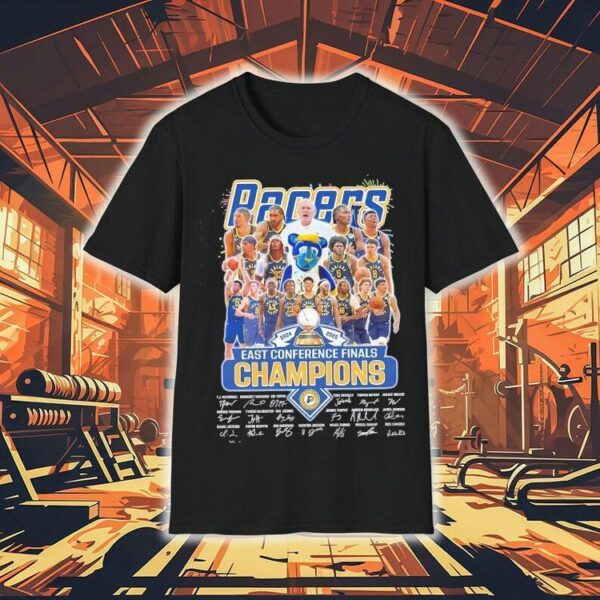 Indiana Pacers Eastern Conference Finals Champions Signatures Shirt