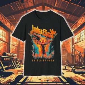 Judas Priest Shield Of Pain Tour Winged Demon Tshirt