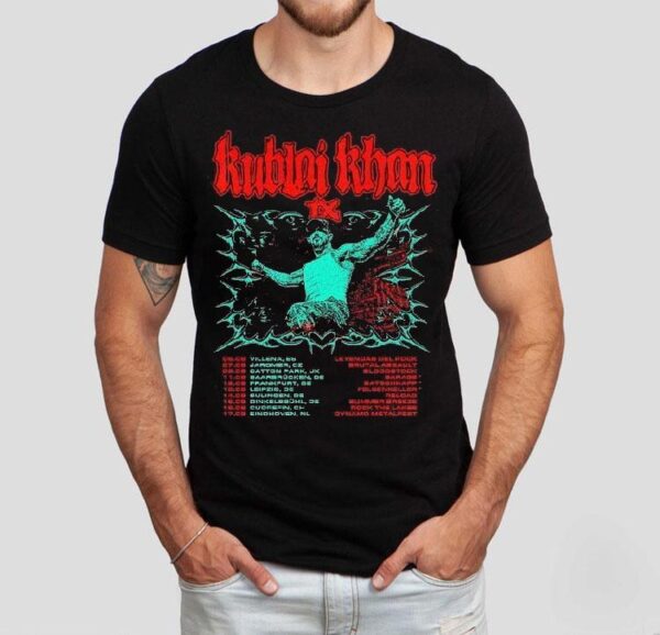 Kublai Khan Tx 2025 European And Uk Tour Summer Dates Shirt