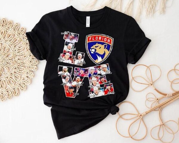 Love Florida Panthers Signatures Shirt