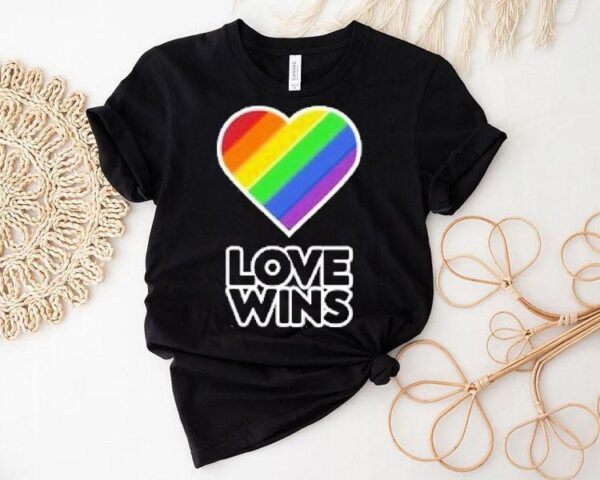 Love Wins Pride Rainbow Heart Shirt